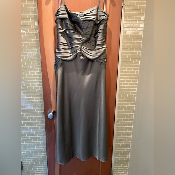 Shona Joy Ruched Bodice Luxe Dress Size 12 - Picture 5 of 7